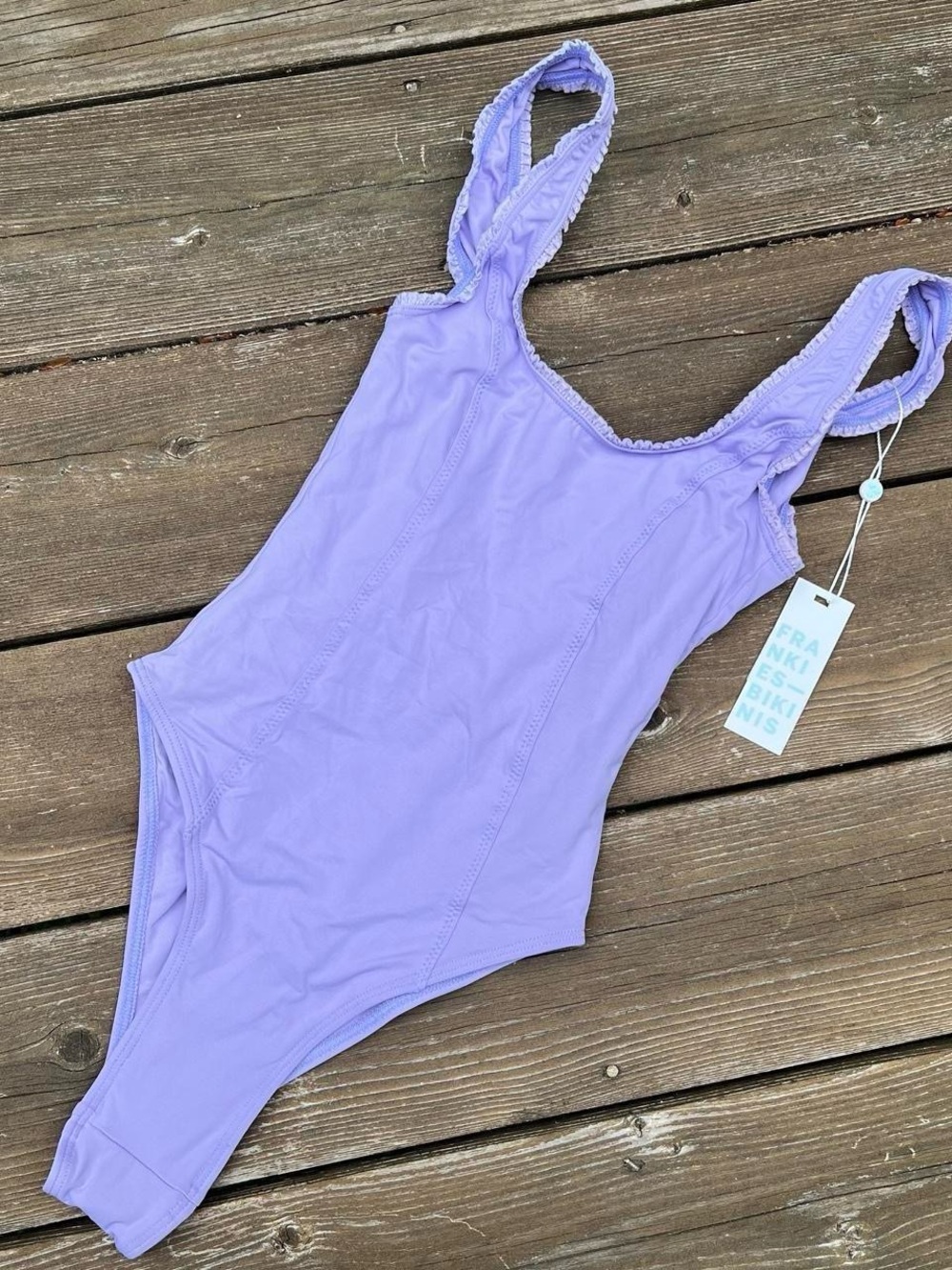 NWT’s Frankie’s Bikini Kyle Ruffle one piece swimsuit